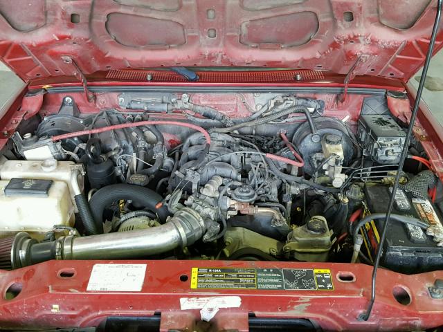 1FTYR15E26PA68268 - 2006 FORD RANGER SUP MAROON photo 7