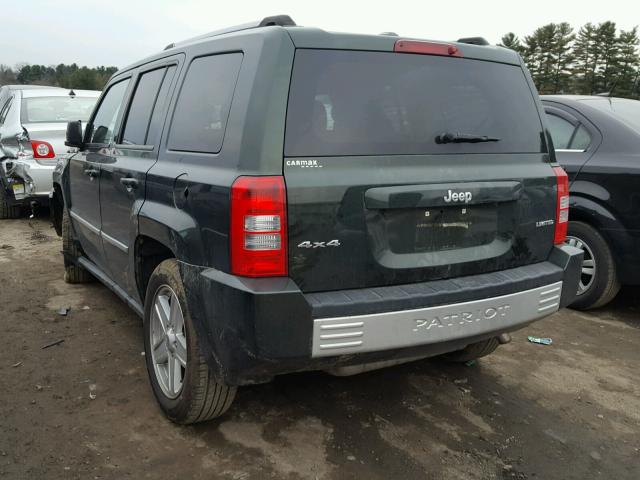 1J4NF4GB9AD637847 - 2010 JEEP PATRIOT LI GREEN photo 3