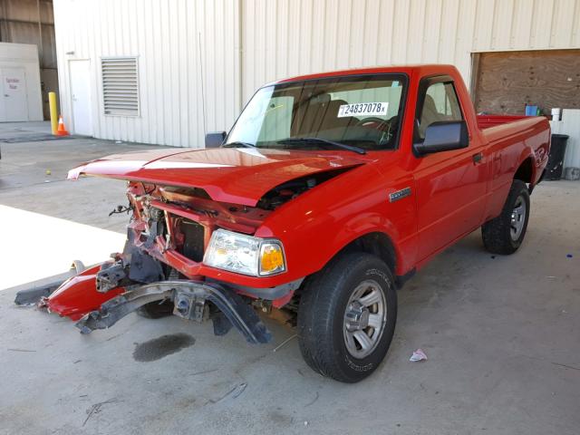 1FTYR10D37PA38387 - 2007 FORD RANGER RED photo 2