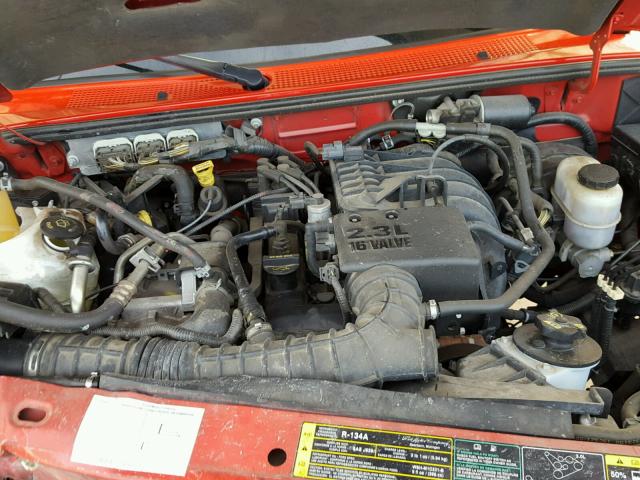 1FTYR10D37PA38387 - 2007 FORD RANGER RED photo 7