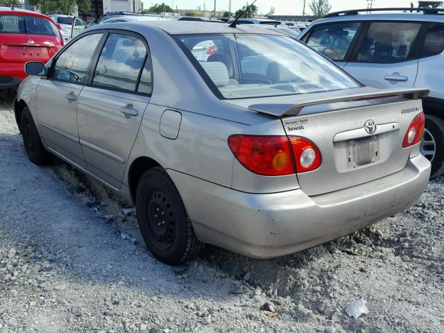 1NXBR32E33Z135846 - 2003 TOYOTA COROLLA CE GOLD photo 3