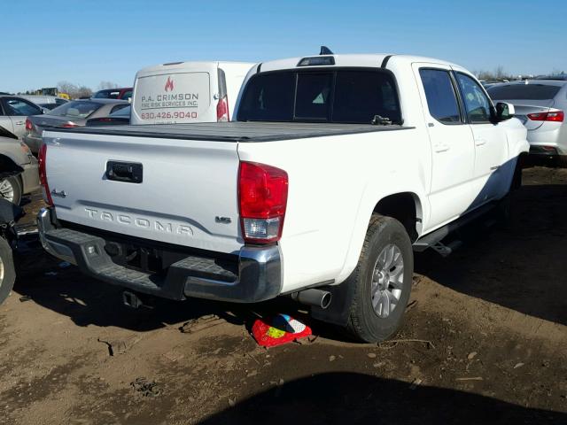 3TMCZ5AN7HM077466 - 2017 TOYOTA TACOMA DOU WHITE photo 4