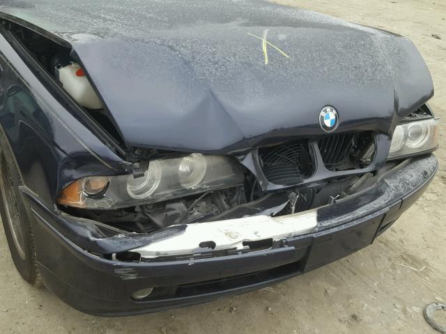 WBADT33461GF40969 - 2001 BMW 525 I BLUE photo 9