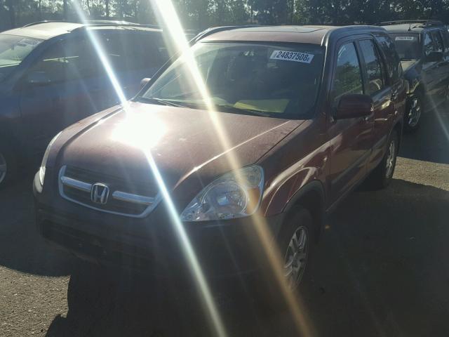 JHLRD78884C052871 - 2004 HONDA CR-V EX RED photo 2