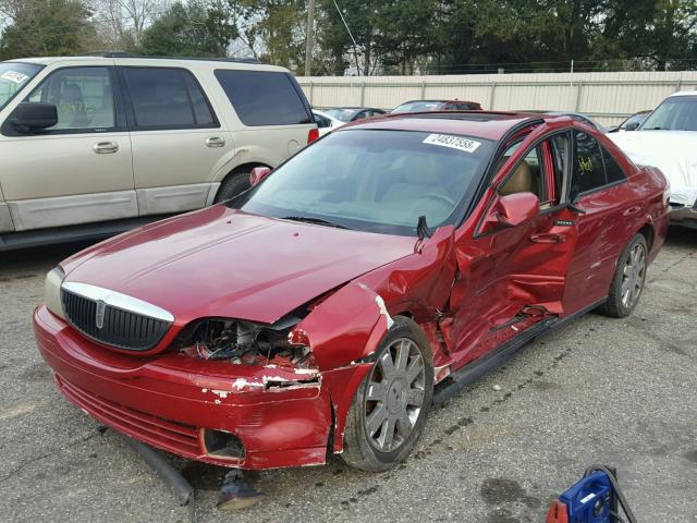 1LNHM87A45Y616373 - 2005 LINCOLN LS RED photo 2