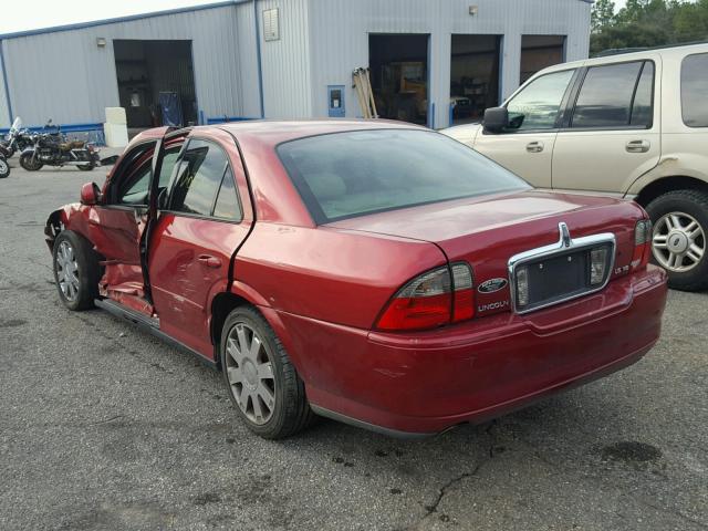 1LNHM87A45Y616373 - 2005 LINCOLN LS RED photo 3