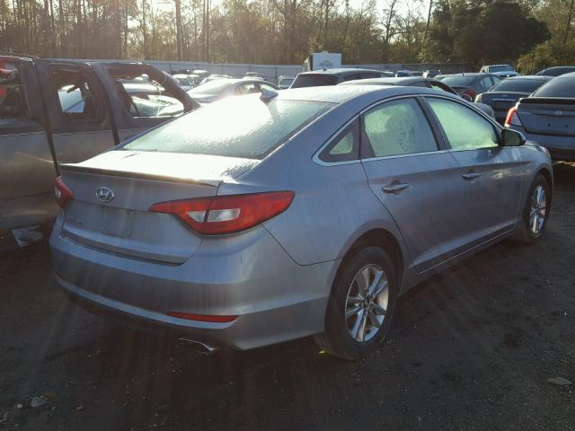 5NPE24AF9GH395898 - 2016 HYUNDAI SONATA SE GRAY photo 4