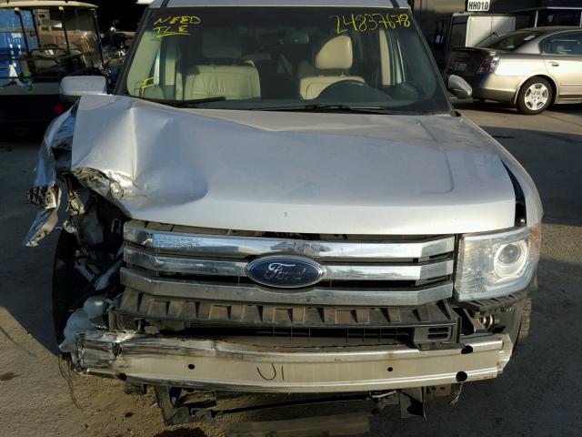 2FMEK62C09BA11016 - 2009 FORD FLEX SEL SILVER photo 7