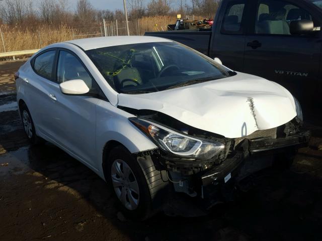 5NPDH4AE3GH753465 - 2016 HYUNDAI ELANTRA SE WHITE photo 1