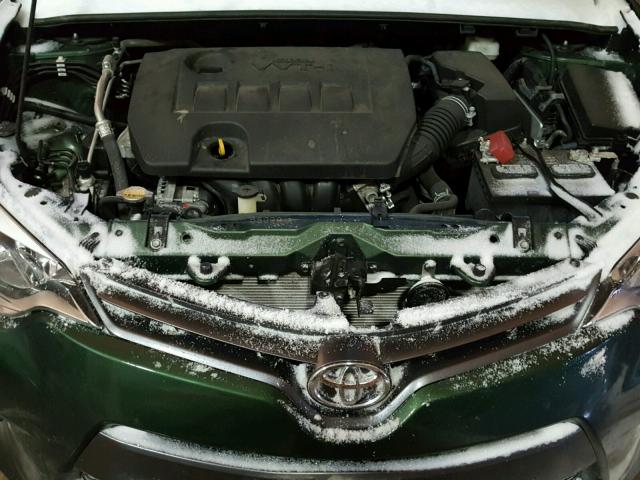 2T1BURHE6FC407451 - 2015 TOYOTA COROLLA L GREEN photo 7