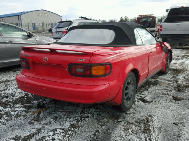 JT5ST87K8P0142950 - 1993 TOYOTA CELICA GT RED photo 4