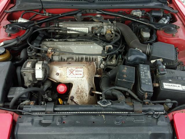 JT5ST87K8P0142950 - 1993 TOYOTA CELICA GT RED photo 7