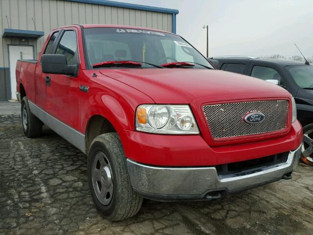 1FTPX14515FA05301 - 2005 FORD F150 RED photo 1