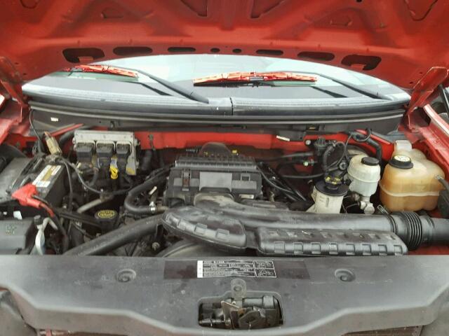 1FTPX14515FA05301 - 2005 FORD F150 RED photo 7