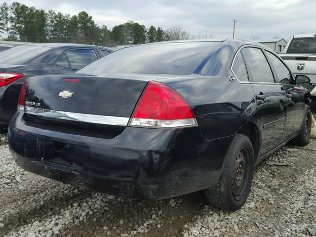 2G1WB55K869354772 - 2006 CHEVROLET IMPALA LS BLACK photo 4