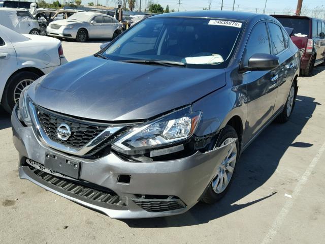 3N1AB7AP0GY320926 - 2016 NISSAN SENTRA S GRAY photo 2