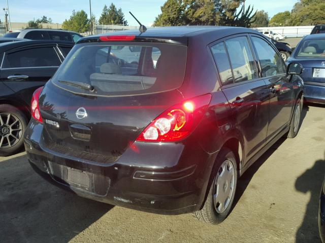 3N1BC13E99L479468 - 2009 NISSAN VERSA S BLACK photo 4