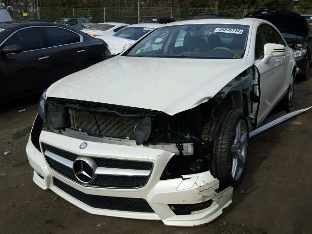 WDDLJ7DB4EA096219 - 2014 MERCEDES-BENZ CLS 550 WHITE photo 2