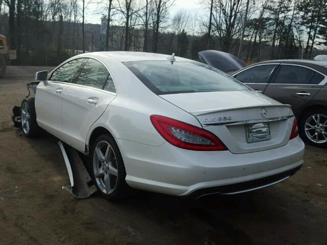 WDDLJ7DB4EA096219 - 2014 MERCEDES-BENZ CLS 550 WHITE photo 3