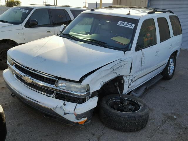 1GNEK13Z74R262686 - 2004 CHEVROLET TAHOE K150 WHITE photo 2