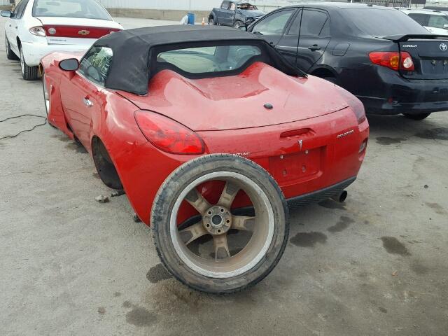 1G2MB35B16Y118046 - 2006 PONTIAC SOLSTICE RED photo 3