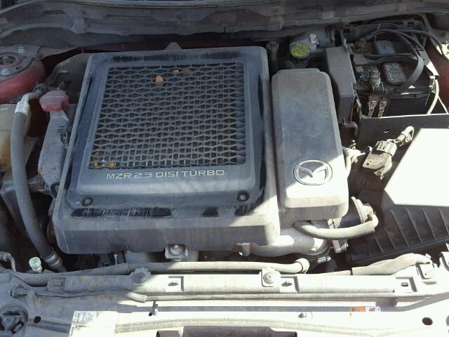 JM1BL1H31A1165720 - 2010 MAZDA SPEED 3 RED photo 7