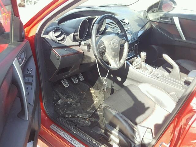JM1BL1H31A1165720 - 2010 MAZDA SPEED 3 RED photo 9