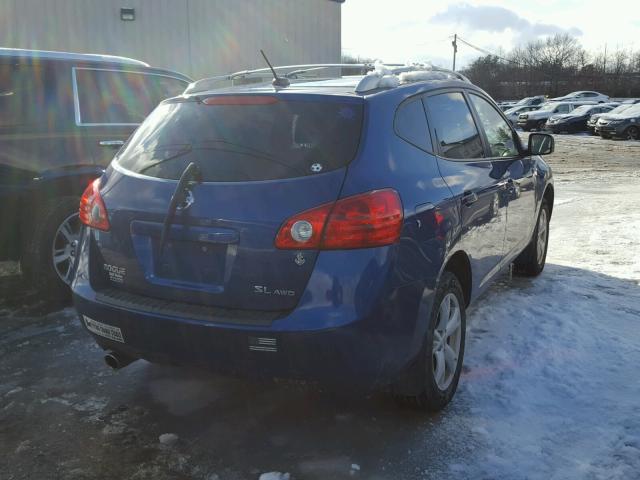 JN8AS58V68W111595 - 2008 NISSAN ROGUE S BLUE photo 4