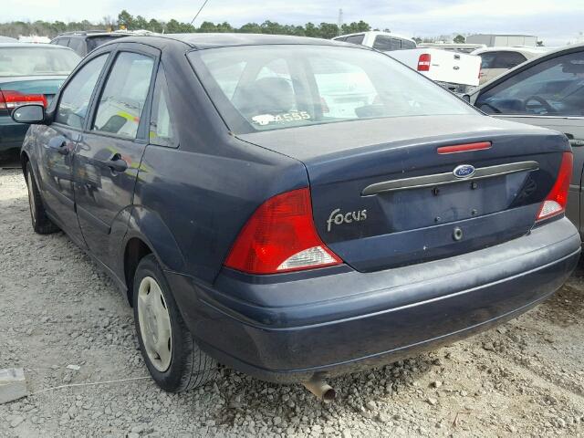 1FAFP33P93W118961 - 2003 FORD FOCUS LX BLUE photo 3