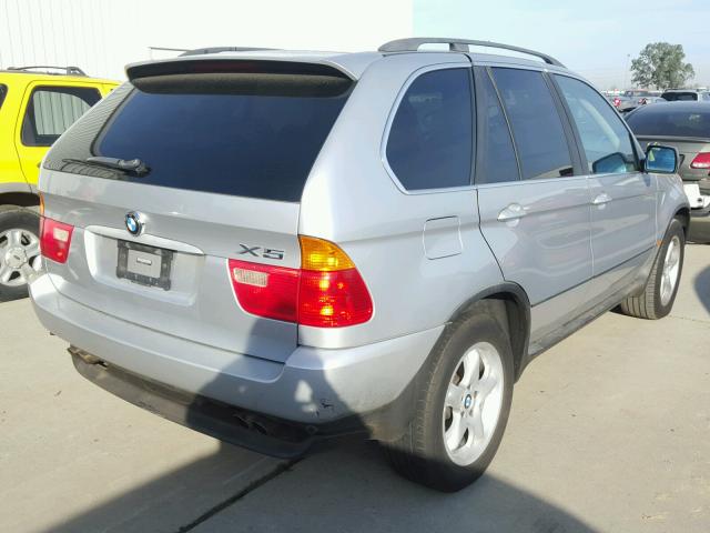 WBAFB33511LH17620 - 2001 BMW X5 4.4I SILVER photo 4