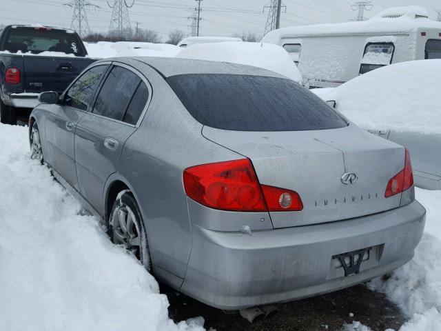 JNKCV51F75M303239 - 2005 INFINITI G35 GRAY photo 3