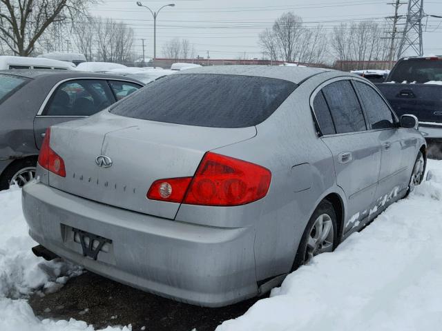 JNKCV51F75M303239 - 2005 INFINITI G35 GRAY photo 4