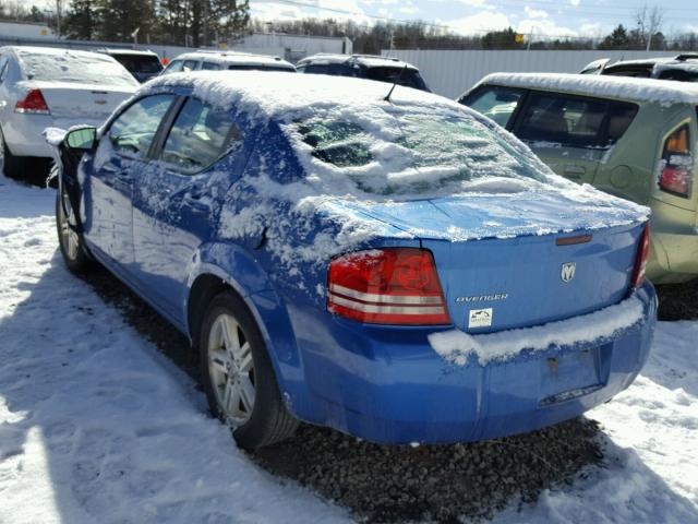 1B3LC56K58N582090 - 2008 DODGE AVENGER SX BLUE photo 3