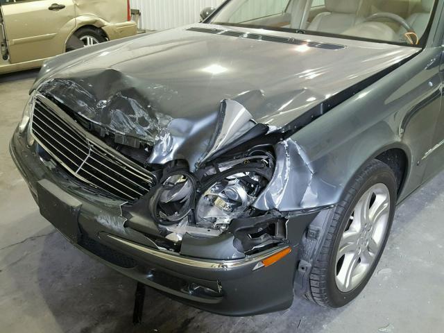 WDBUF56J96A975773 - 2006 MERCEDES-BENZ E 350 GRAY photo 9