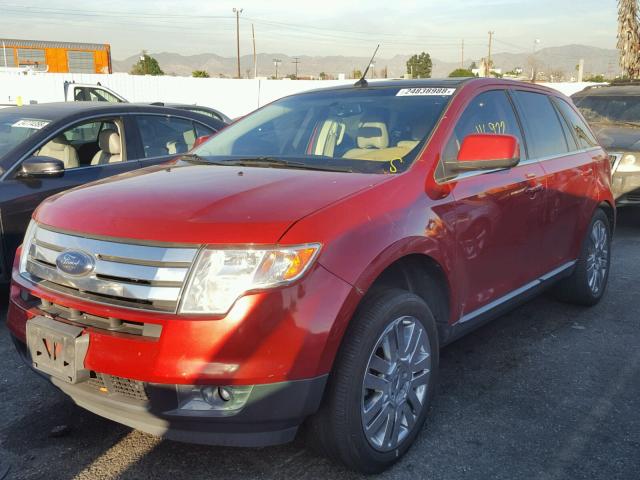 2FMDK3KC5ABA86969 - 2010 FORD EDGE LIMIT RED photo 2