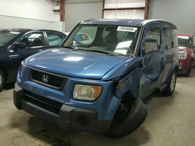 5J6YH17706L003311 - 2006 HONDA ELEMENT EX BLUE photo 2