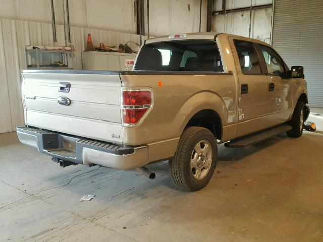 1FTFW1CV6AKA38165 - 2010 FORD F150 SUPER GOLD photo 4