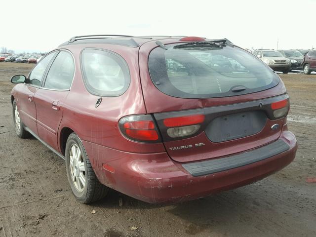 1FAHP59S64A190747 - 2004 FORD TAURUS SEL RED photo 3