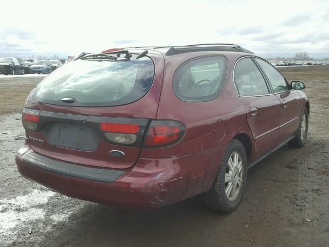 1FAHP59S64A190747 - 2004 FORD TAURUS SEL RED photo 4