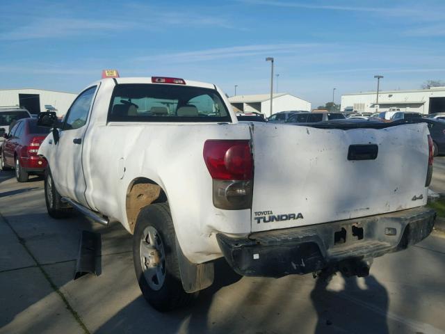 5TFMV52157X004990 - 2007 TOYOTA TUNDRA WHITE photo 3