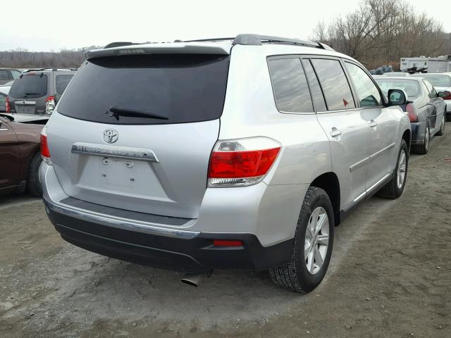 5TDZK3EH2BS047855 - 2011 TOYOTA HIGHLANDER SILVER photo 4