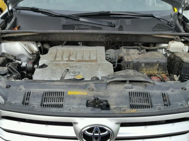 5TDZK3EH2BS047855 - 2011 TOYOTA HIGHLANDER SILVER photo 7