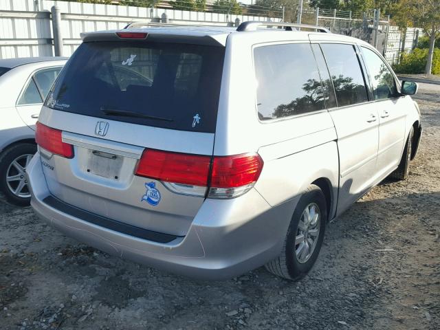 5FNRL3H41AB080368 - 2010 HONDA ODYSSEY EX SILVER photo 4