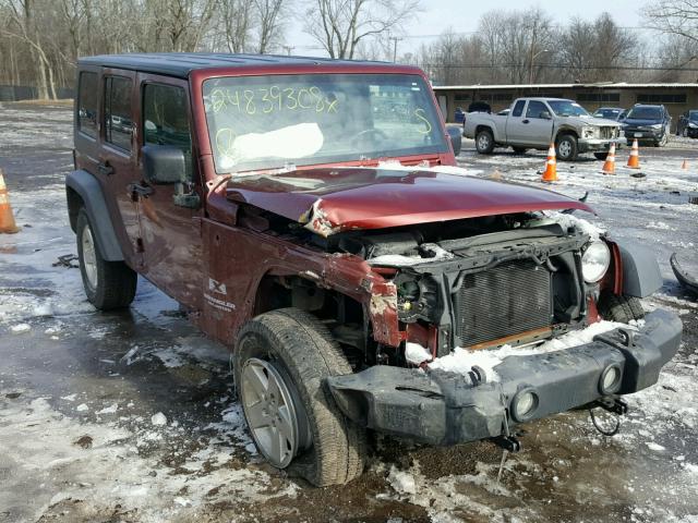 1J4GA39178L640302 - 2008 JEEP WRANGLER U RED photo 1