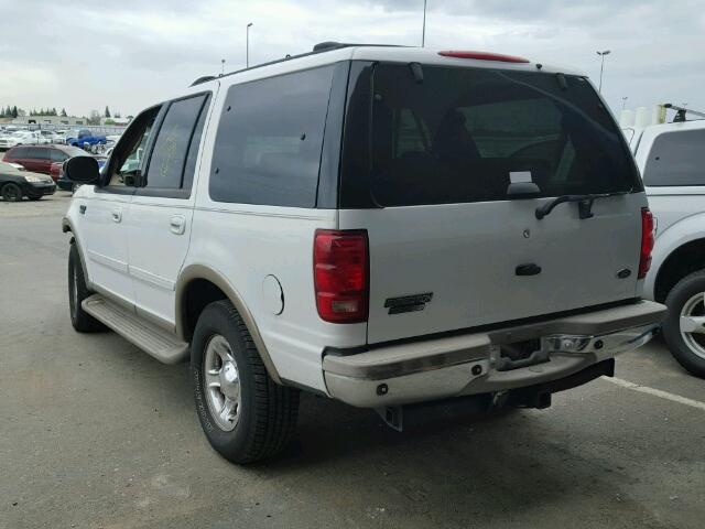 1FMFU18L91LA98587 - 2001 FORD EXPEDITION WHITE photo 3