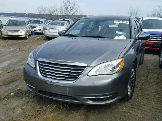 1C3CCBBB6DN694737 - 2013 CHRYSLER 200 TOURIN GRAY photo 2