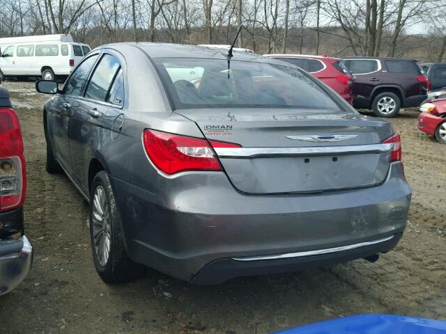 1C3CCBBB6DN694737 - 2013 CHRYSLER 200 TOURIN GRAY photo 3