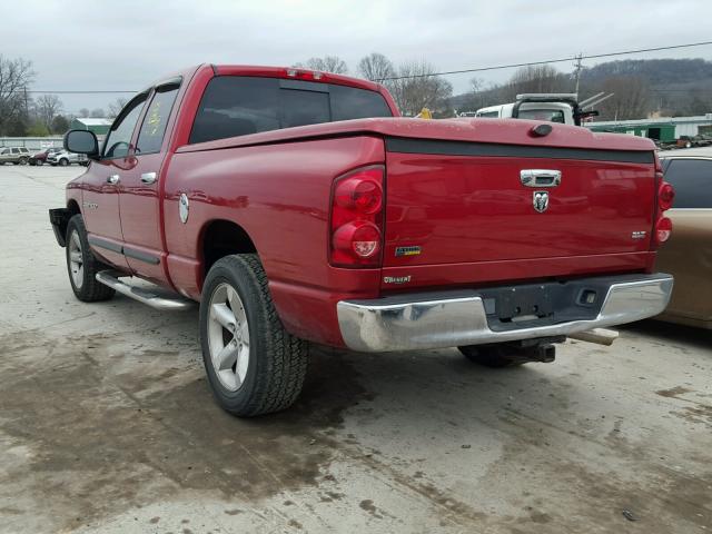 1D7HA18P87J522084 - 2007 DODGE RAM 1500 S RED photo 3