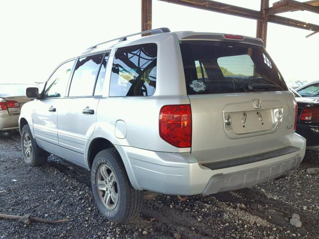 2HKYF18484H619176 - 2004 HONDA PILOT EX SILVER photo 3