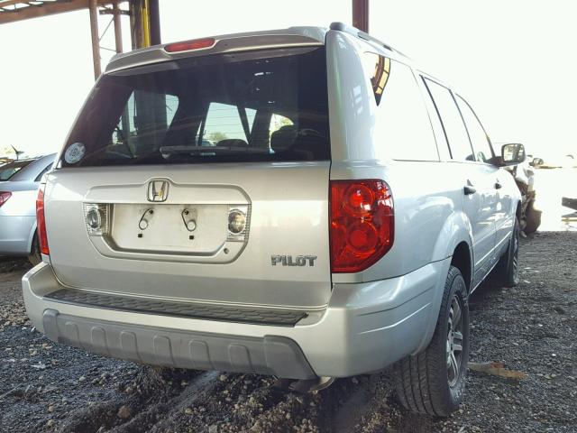 2HKYF18484H619176 - 2004 HONDA PILOT EX SILVER photo 4